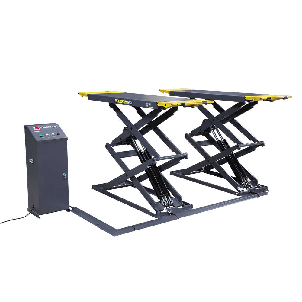 3.5T Low profile scissor car hoist lift MS235