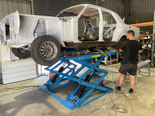 3.5T Low profile scissor car hoist lift MS235