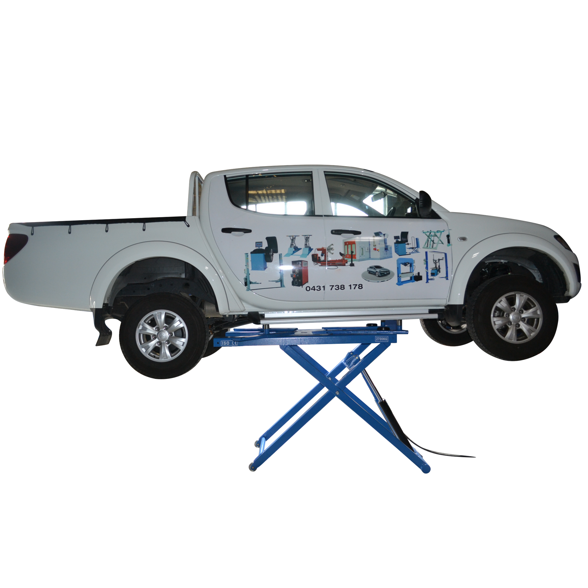 Portable Mid Rise Scissor Car Hoist Lift SS130