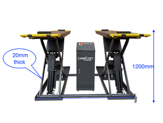 3.5T Portable Mid-Rise Scissor Car Hoist Lift SS335