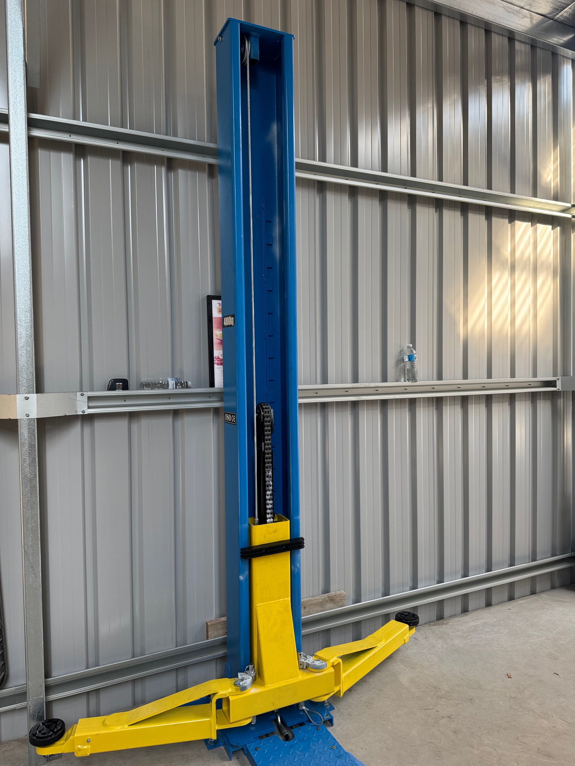 4T baseplate 2 post car hoist with sub-frame