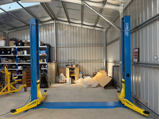 4T baseplate 2 post car hoist with sub-frame