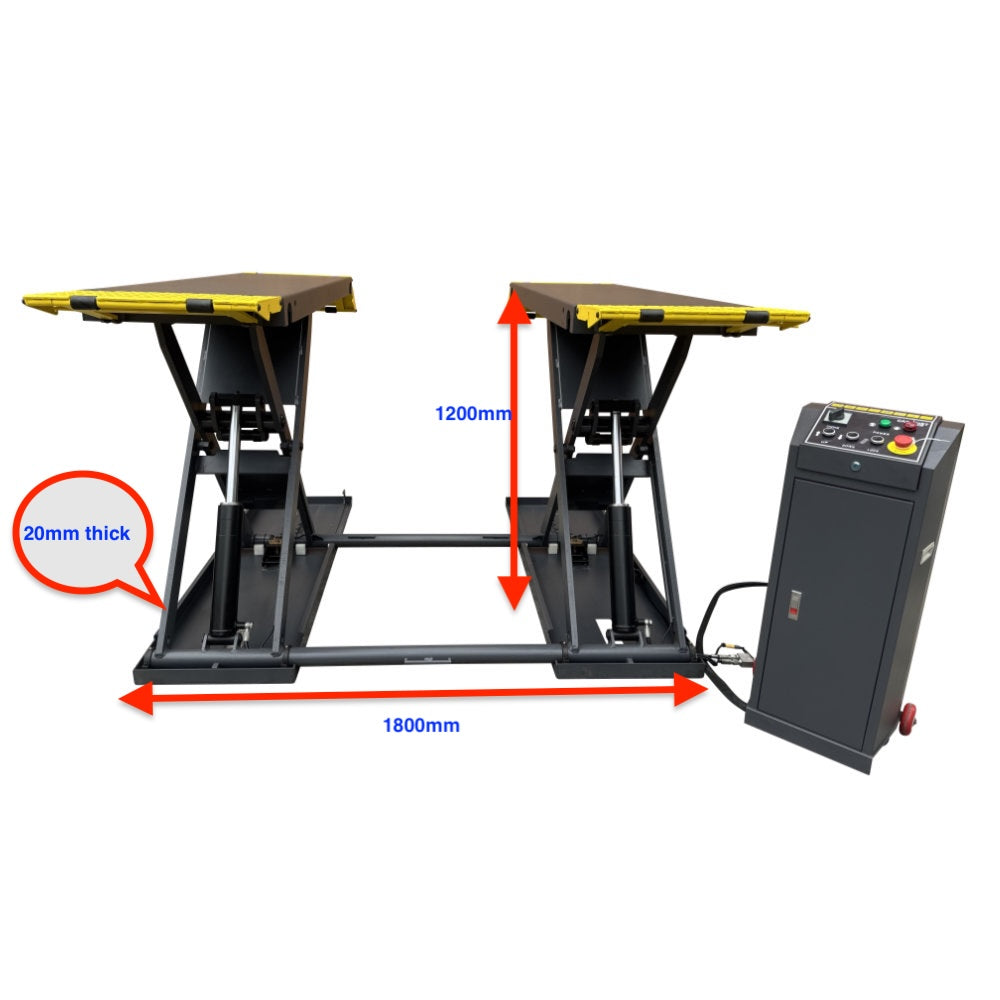 3.5T Portable Mid-Rise Scissor Car Hoist Lift SS335