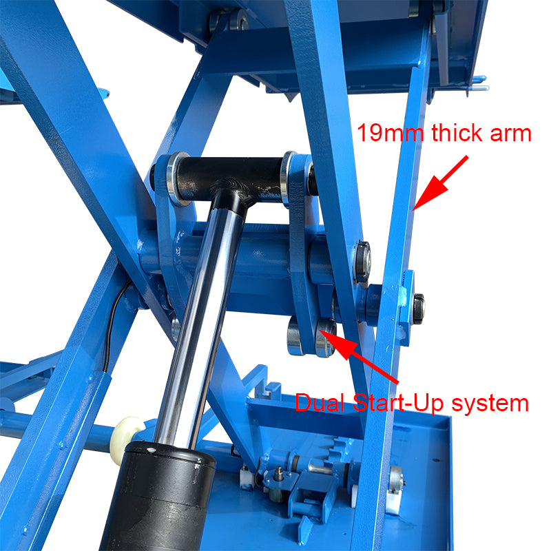 3T Portable Mid-Rise Scissor Car Hoist Lift SS330