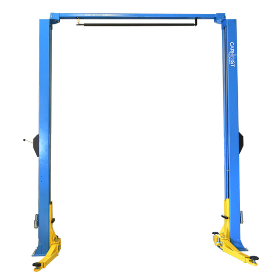 4.5T 2 post clearfloor car hoist